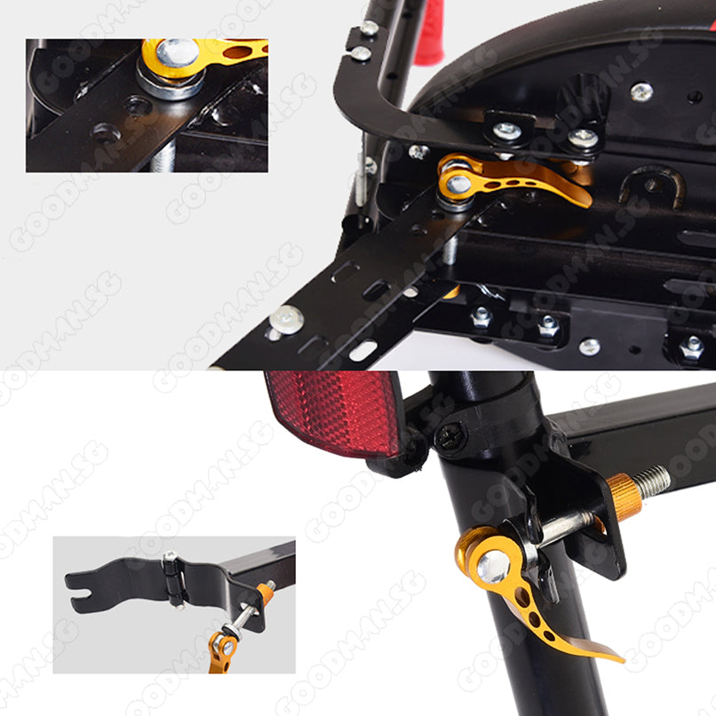 Foldable Bicycle Frame Child Seat