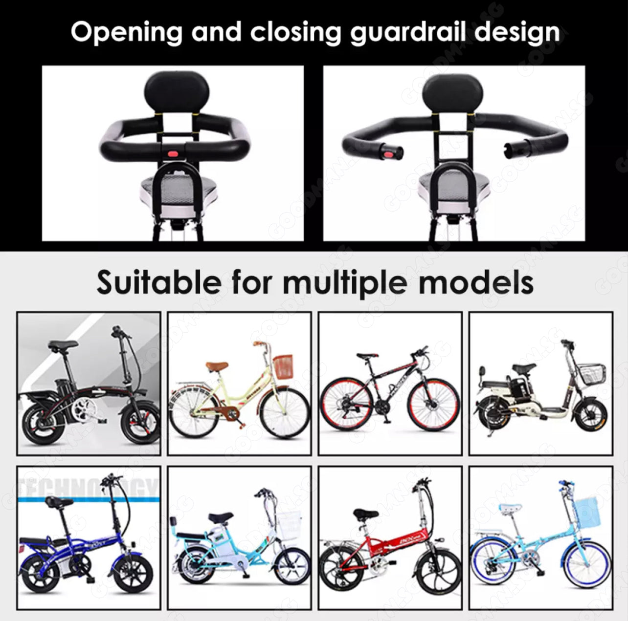 Bicycle Frame Child Seat B