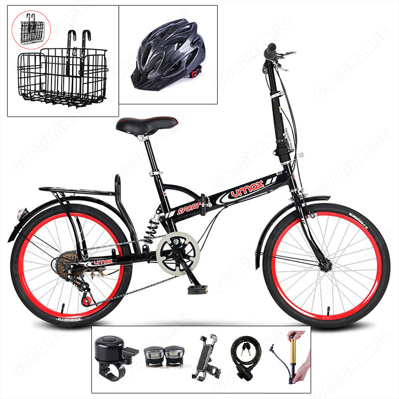 VMAX Foldable Bicycle with 6 Speed Gear