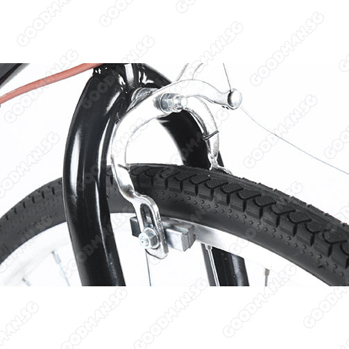 7 Speed Classic City Bicycle with Basket