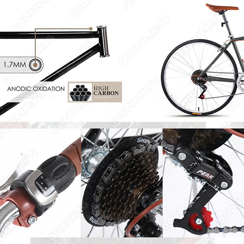 7 Speed Classic City Bicycle