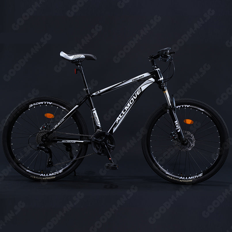 ALLMOVE 26 / 27.5 inch 21 Speed Mountain Bike Suspension