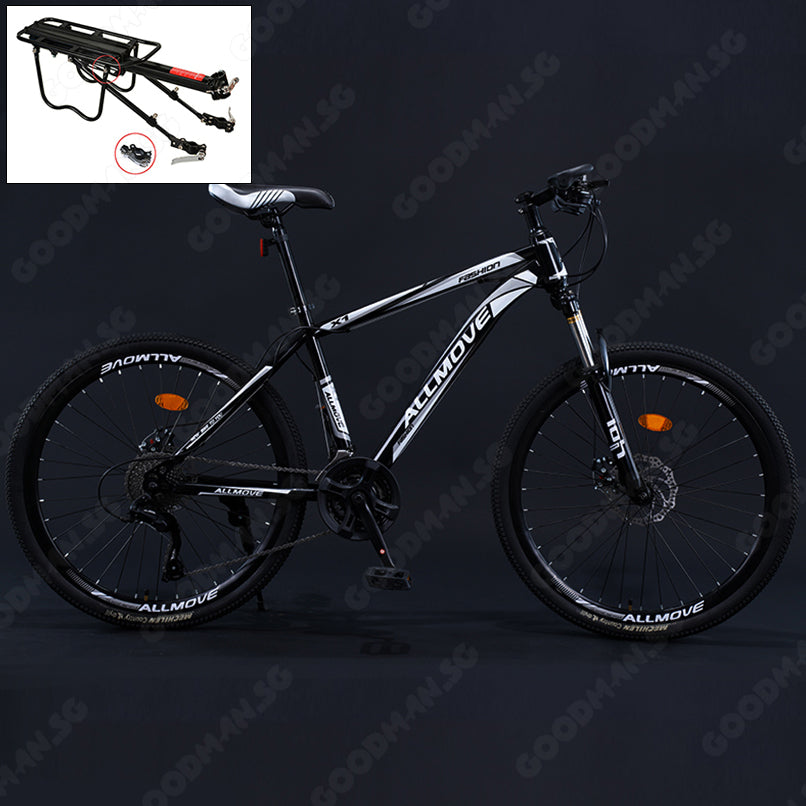 ALLMOVE 26 / 27.5 inch 21 Speed Mountain Bike Suspension