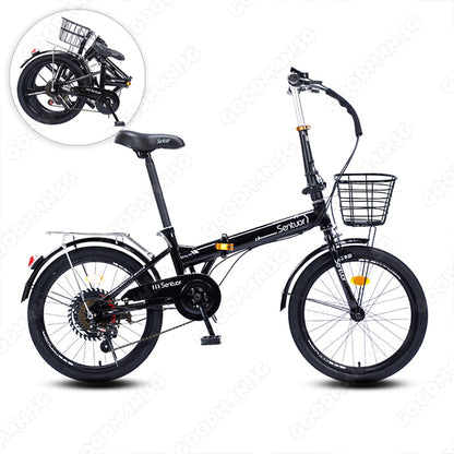SENTUOR 22 Inch Foldable Bicycle with 7 Speed Gear
