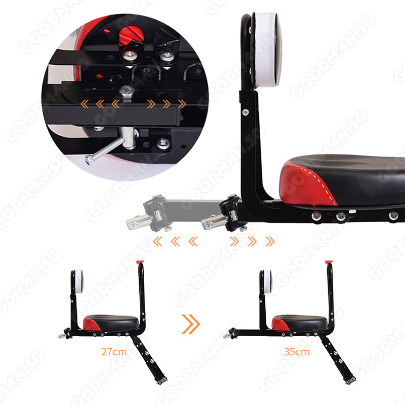 Foldable Bicycle Frame Child Seat