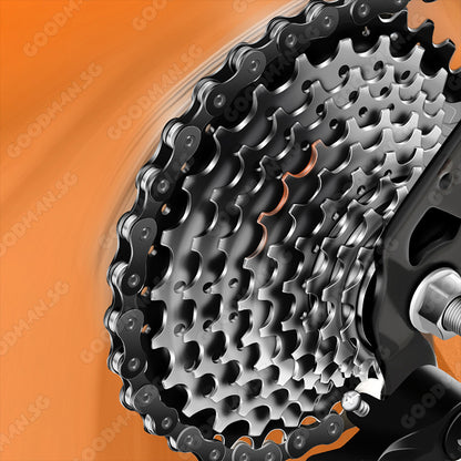 ALLMOVE 26" Foldable 21 Speed Mountain Bike