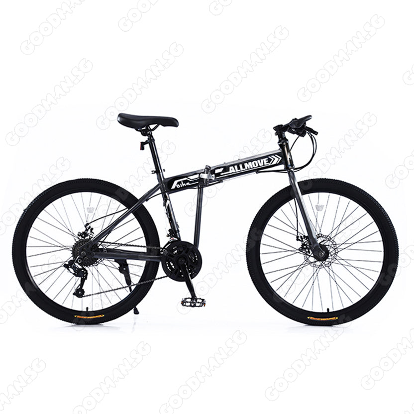 ALLMOVE 26" Foldable 21 Speed Mountain Bike