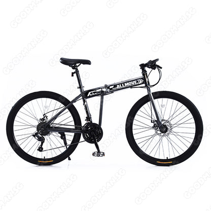 ALLMOVE 26" Foldable 21 Speed Mountain Bike