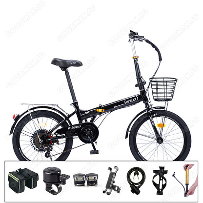 SENTUOR 22 Inch Foldable Bicycle with 7 Speed Gear