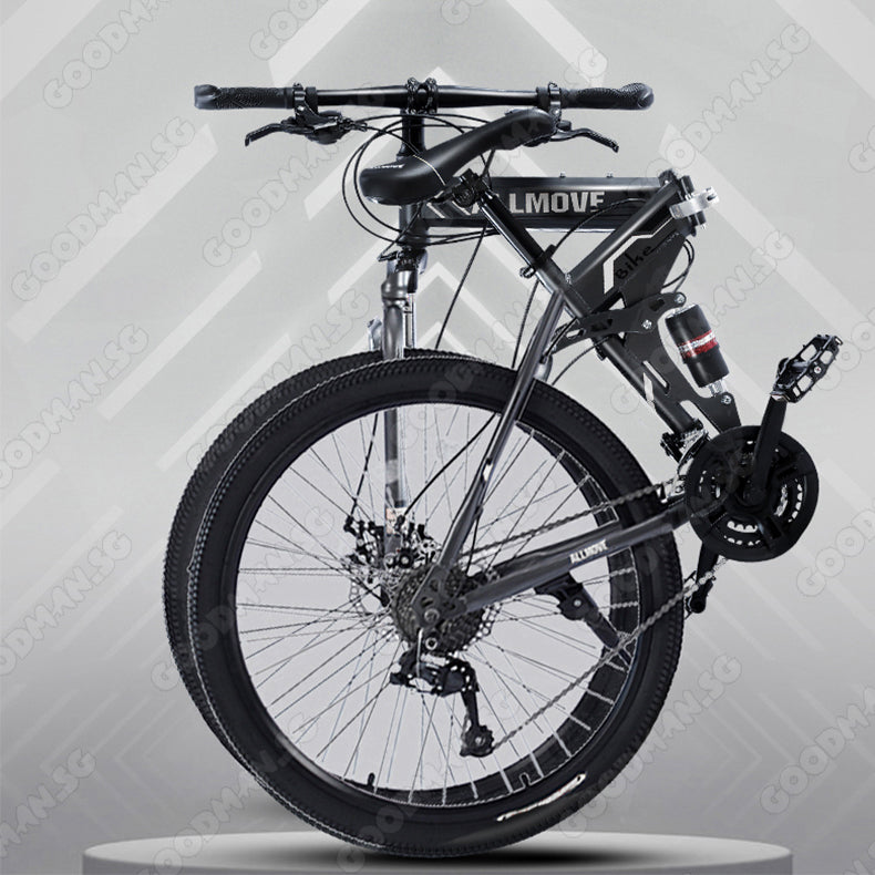 ALLMOVE 26" Foldable 21 Speed Mountain Bike