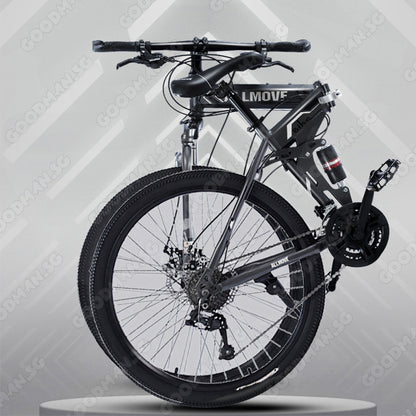 ALLMOVE 26" Foldable 21 Speed Mountain Bike
