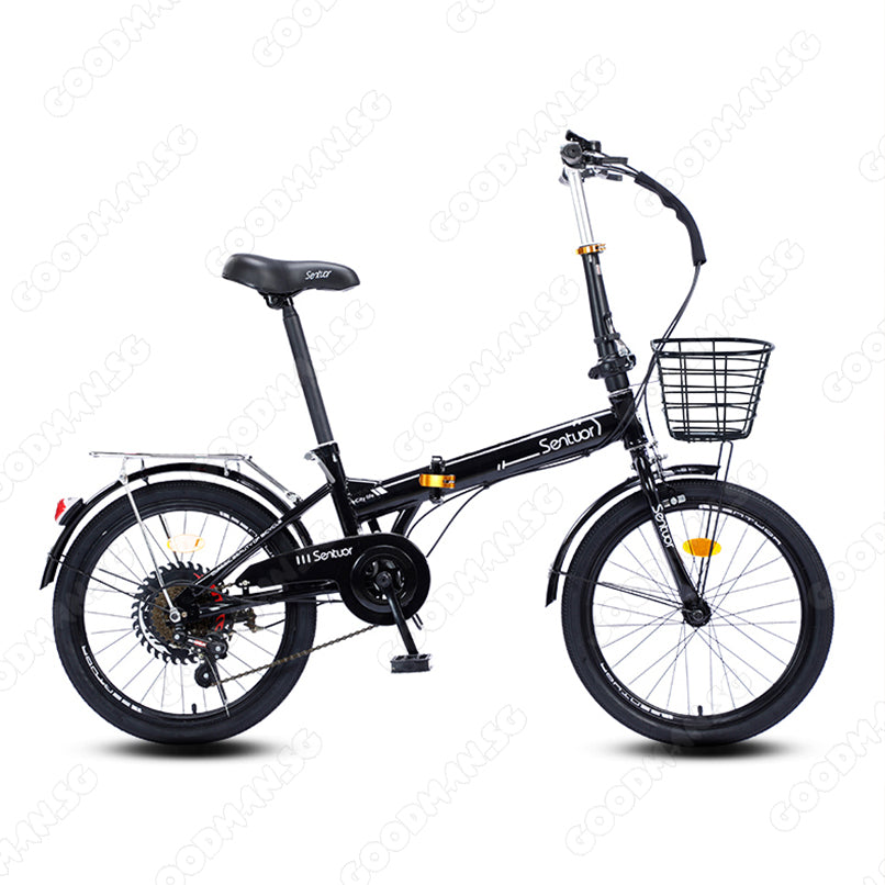 SENTUOR 22 Inch Foldable Bicycle with 7 Speed Gear