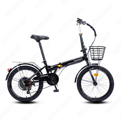 SENTUOR 22 Inch Foldable Bicycle with 7 Speed Gear