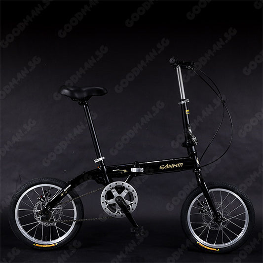 SANHM 16 Inch Single Speed Foldable Bike