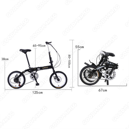 SANHM 16 Inch Single Speed Foldable Bike